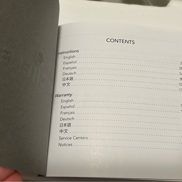 Michele MW2 28mm Square Tank MOP Ladies Watch - Picture 8 of 11